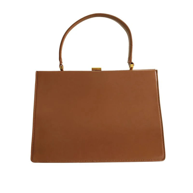Vintage Big Clip Women Handbags Designer Casual Female Large Capacity Tote Luxury Pu Leather Handbag Ladies Fashion Purses - V.I.P Digital Presence