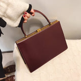 Vintage Big Clip Women Handbags Designer Casual Female Large Capacity Tote Luxury Pu Leather Handbag Ladies Fashion Purses - V.I.P Digital Presence