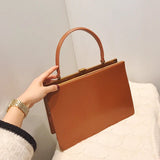 Vintage Big Clip Women Handbags Designer Casual Female Large Capacity Tote Luxury Pu Leather Handbag Ladies Fashion Purses - V.I.P Digital Presence