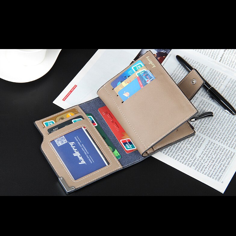 Wallet Baellerry brand Short men Wallets PU Leather male Purse Card Holder Wallet Fashion man Zipper Wallet men Coin bag - V.I.P Digital Presence