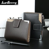 Wallet Baellerry brand Short men Wallets PU Leather male Purse Card Holder Wallet Fashion man Zipper Wallet men Coin bag - V.I.P Digital Presence