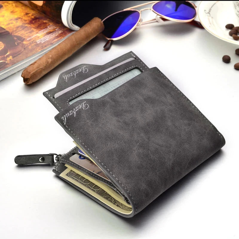 Wallet Men Soft Leather wallet with removable card slots multifunction men wallet purse male clutch top quality ! - V.I.P Digital Presence