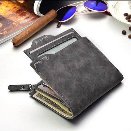 Wallet Men Soft Leather wallet with removable card slots multifunction men wallet purse male clutch top quality ! - V.I.P Digital Presence