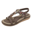 Water Diamond Flower Casual Fashion Versatile Flat Sandals for Women - V.I.P Digital Presence