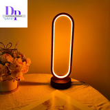 1PC Lamp Bedroom Ring Lamp Living Room Three-Color Dimming Bedside Lamp LED Night Light