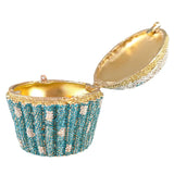 Women Blue Cupcake Evening Bag Crystal Clutch Purses Wedding Bridal Rhinestone Handbag Party Minaudiere Bag - V.I.P Digital Presence