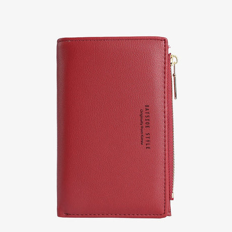 Women's wallet simple ultra-thin side zipper medium coin purse student bag - V.I.P Digital Presence